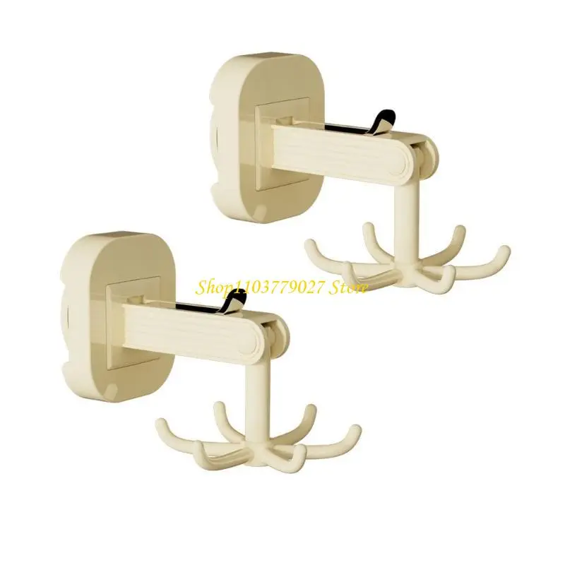 C4DF 2 Pieces Suction Hooks for Home and Workshop Solution 6 Claws Hangers