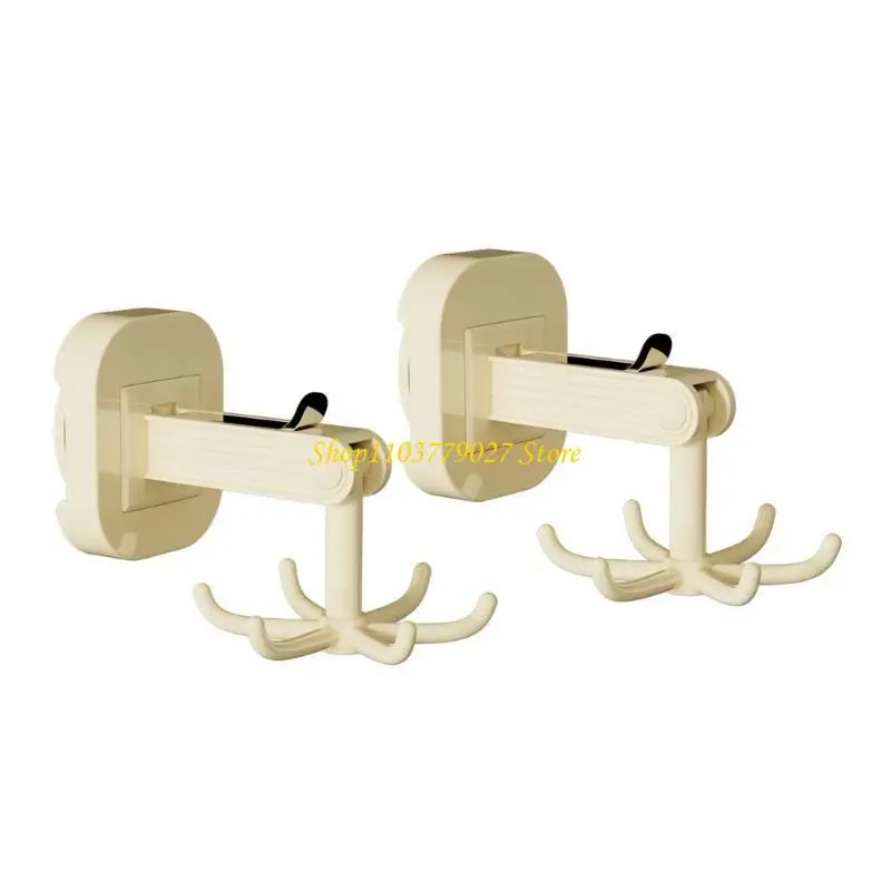 C4DF 2 Pieces Suction Hooks for Home and Workshop Solution 6 Claws Hangers