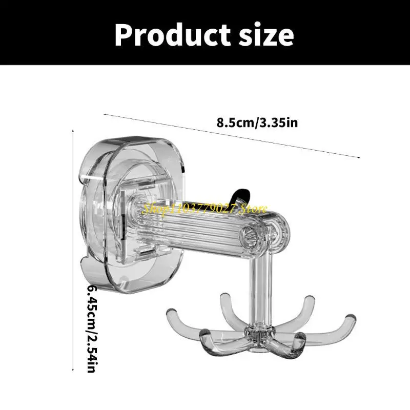 C4DF 2 Pieces Suction Hooks for Home and Workshop Solution 6 Claws Hangers
