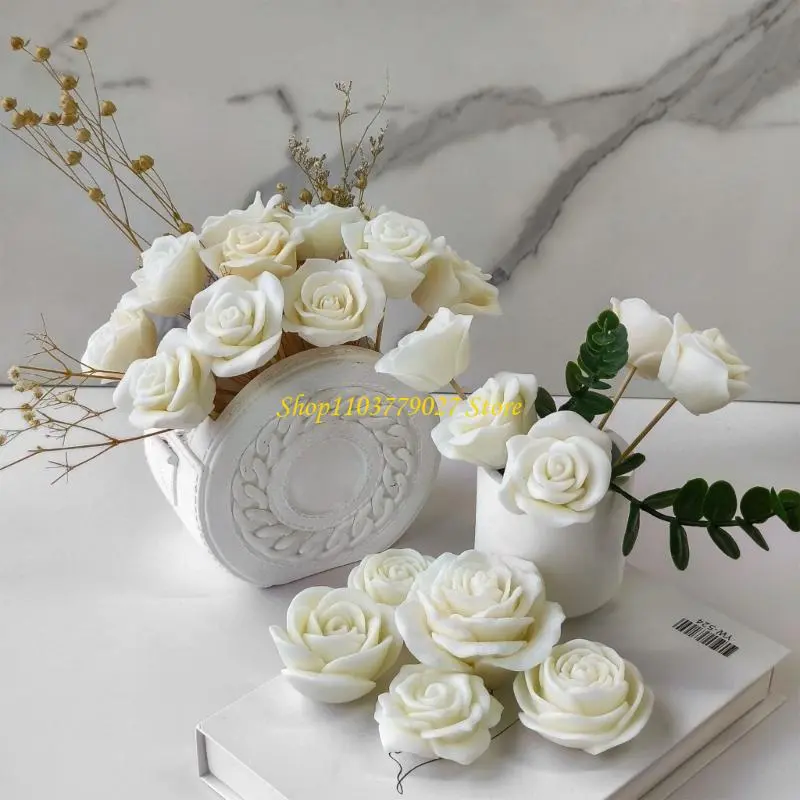 C4DF 3D Flower Molds Castings Molds Epoxy Resin Molds Handmade Silicone Moulds Plasters Molds Ornament Molds