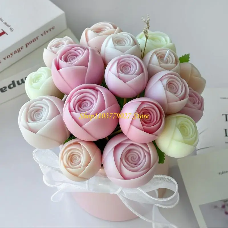 C4DF 3D Flower Molds Castings Molds Epoxy Resin Molds Handmade Silicone Moulds Plasters Molds Ornament Molds