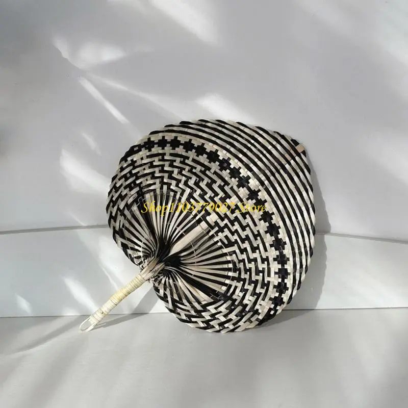 C4DF Traditional Weaving Fan for Cooling Insect Repelling Wall Hanging Fan Decoration