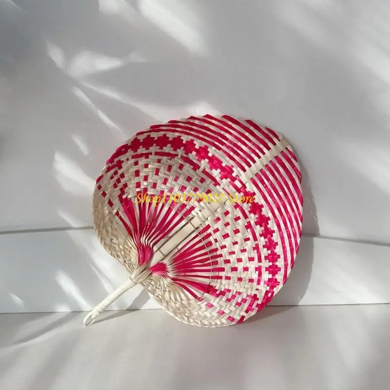 C4DF Traditional Weaving Fan for Cooling Insect Repelling Wall Hanging Fan Decoration