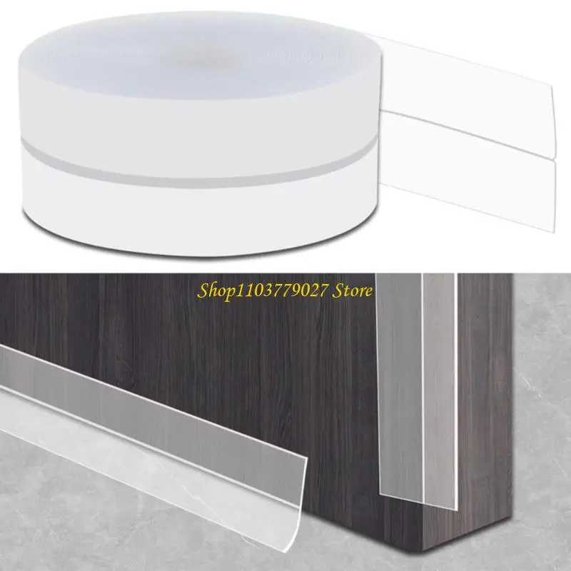 C4DF 10M Adhesive Silicone Weather Stripping Sealing Strips Soundproof Dustproof Door Bottom Sealing Strips for Door & Window