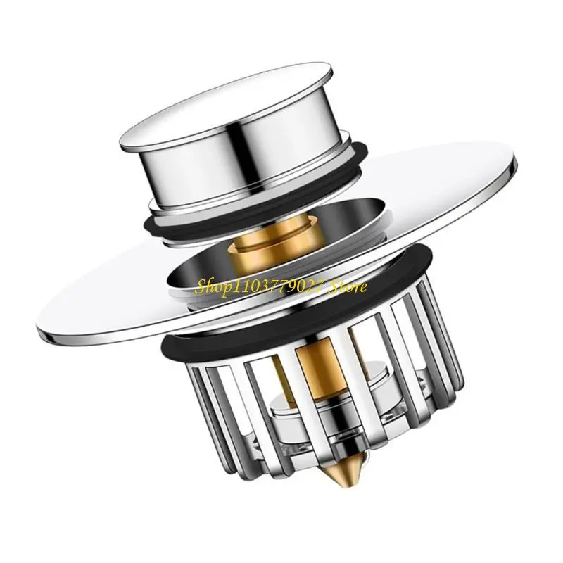 C4DF Reliable Brass Bathtubs Drain Plug with Enhances Water Flows Designs for Household