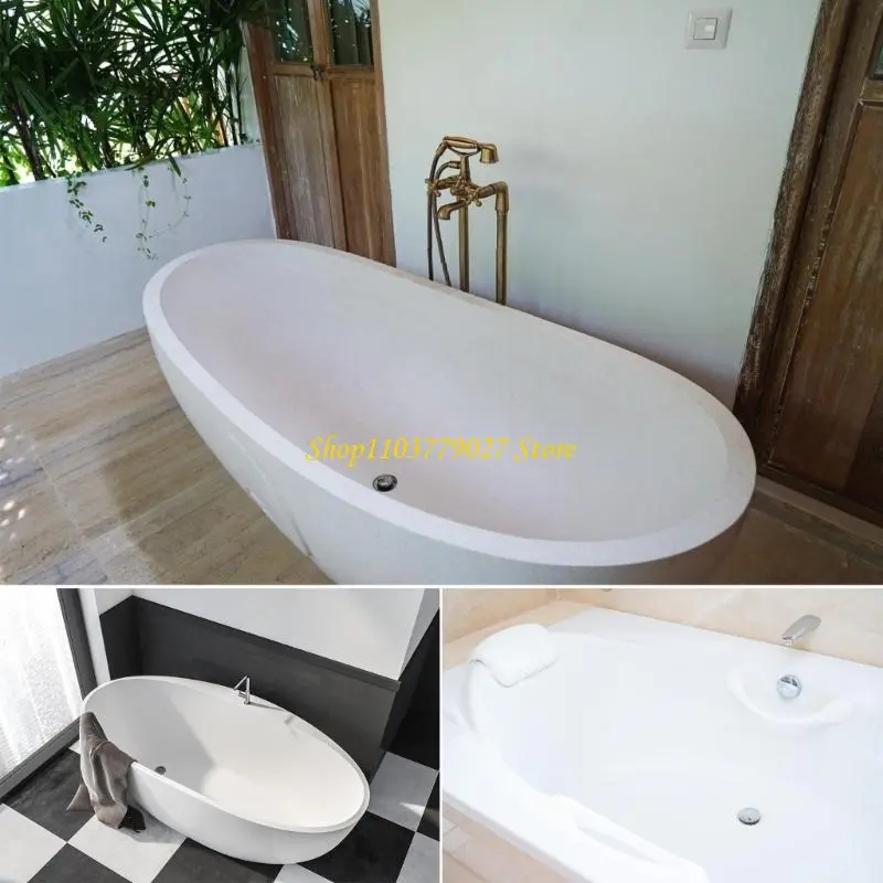 C4DF Brass Bathtubs Drain Plug with Build In Filter Basket General Fit Bathtubs Drain