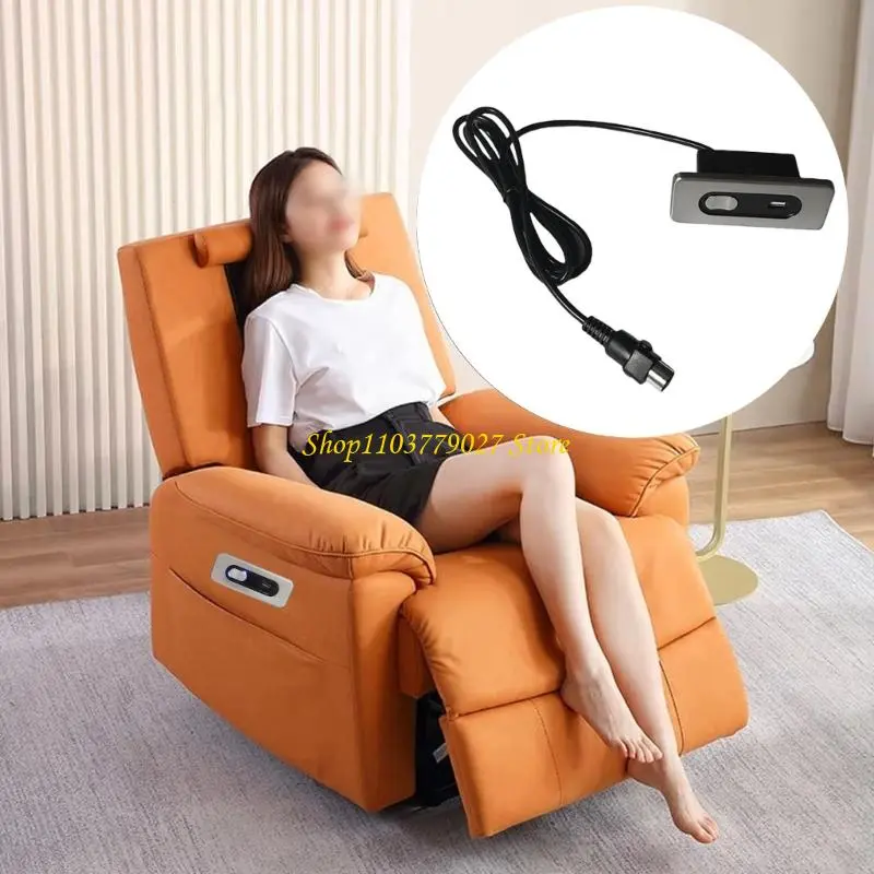 C4DF Lift Chair Switches 5V 5 Pin Straight Connectors Manual Position Control