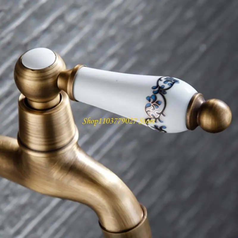 C4DF Wash Basin Sink Faucet Single Cold Water Mop Faucet Outdoor Garden Water Tap