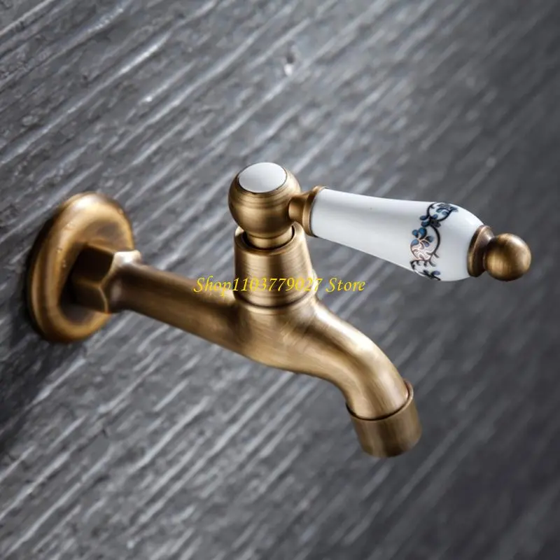 C4DF Wash Basin Sink Faucet Single Cold Water Mop Faucet Outdoor Garden Water Tap