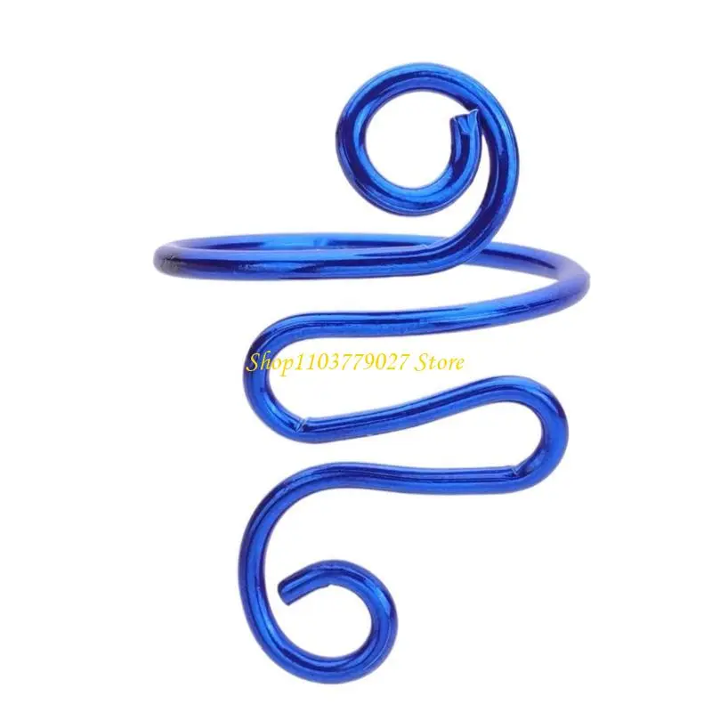 C4DF 20 Pcs Snake Crochet Rings Tension Guide Yarn Rings Knitting Accessories for Left-Handed and Right-Handed