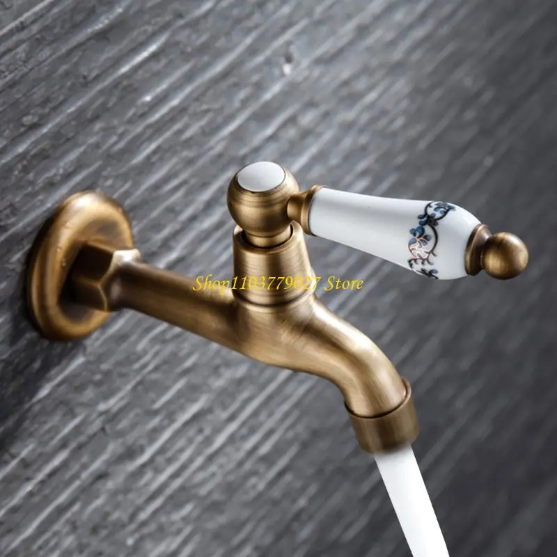 C4DF Wash Basin Sink Faucet Single Cold Water Mop Faucet Outdoor Garden Water Tap