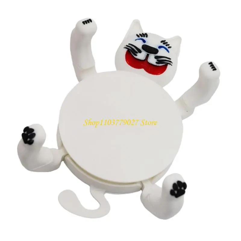 C4DF Cats Coasters 3D Printed Mug Holders For Drink Excellent Coffee Table Decoration For Cats Enthusiasts