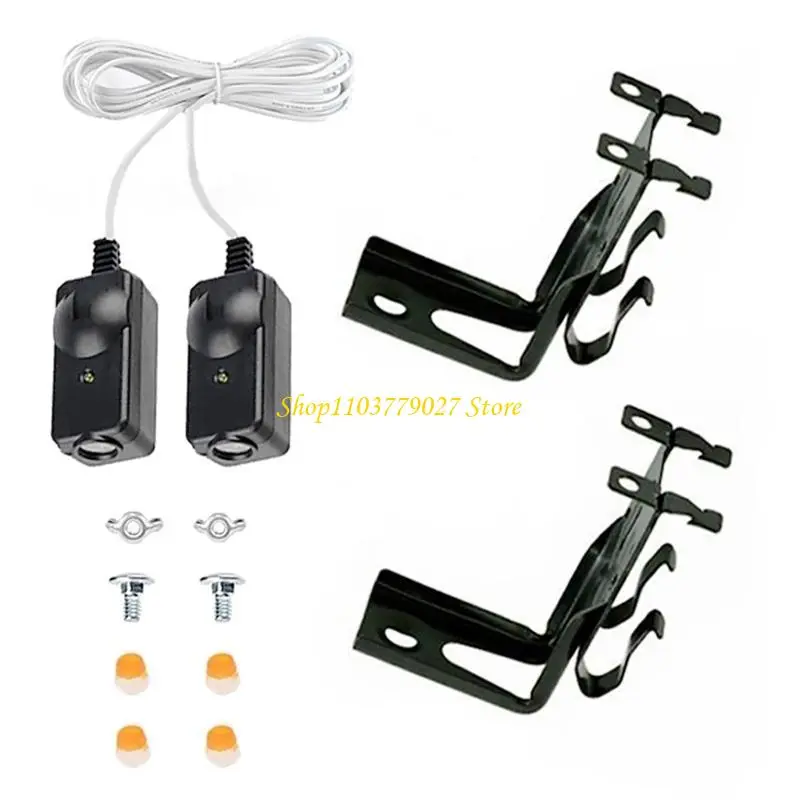 C4DF 41A5034 Garage Door Opener Safety Beam Sensors Set Easy to Installation