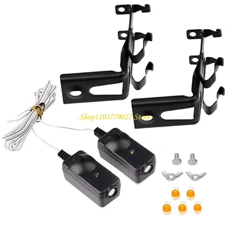 C4DF 41A5034 Garage Door Opener Safety Beam Sensors Set Easy to Installation
