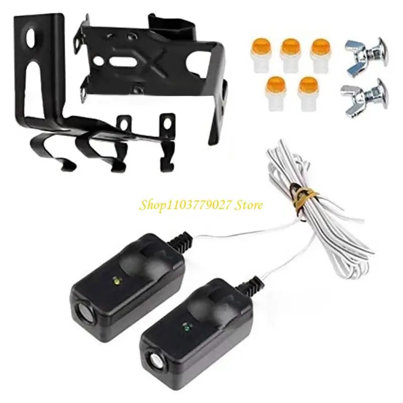 C4DF 41A5034 Garage Door Opener Safety Beam Sensors Set Easy to Installation
