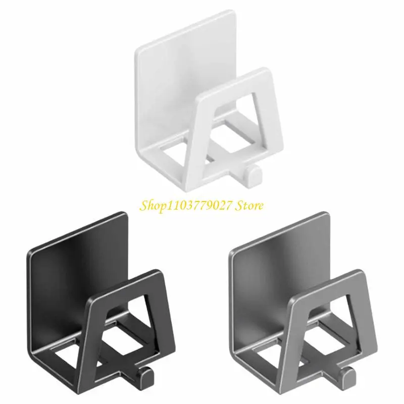 C4DF Carbon Steel Sink Sponges Drain Drying Rack Adhesive Storage Holder Kitchen for Dishes and Utensils