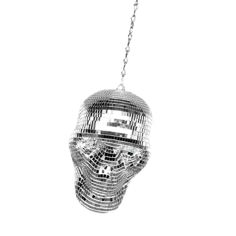 Y1UB Halloween Skull Discos Balls Hanging Ornament Dance Parties Special Event Decors