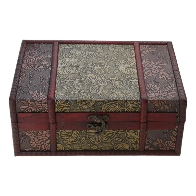 C4DF Antique Storage Box Storage Organizers for Bookshelf or Desk Decoration