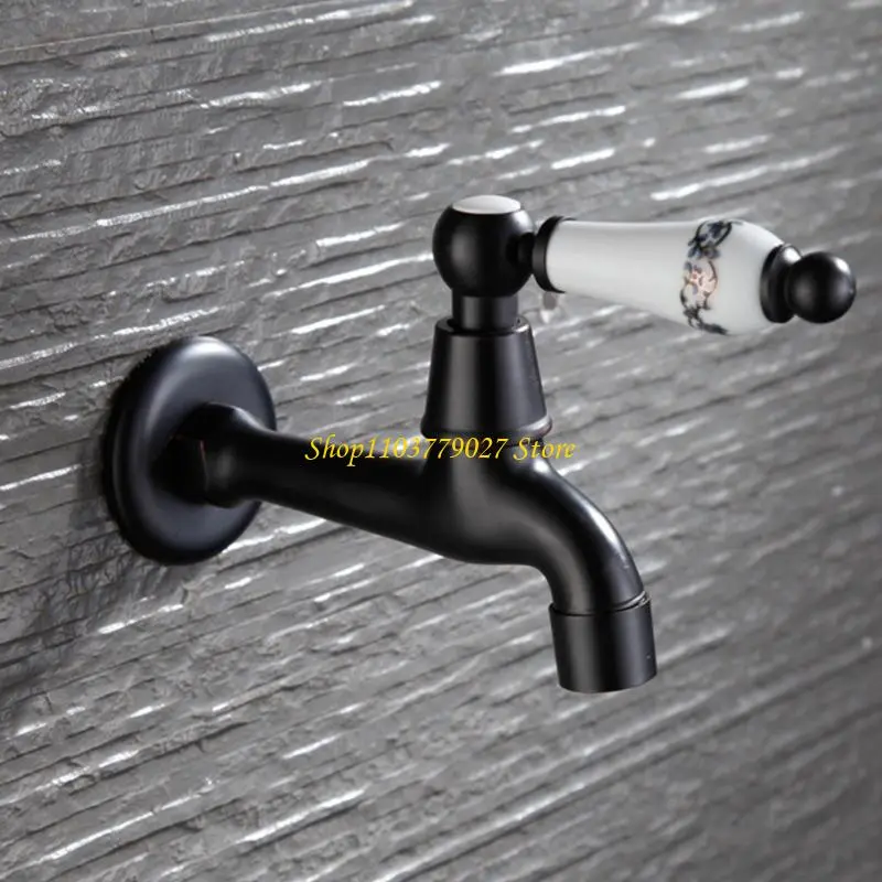 C4DF Bathroom Basin Faucet Brass Single Cold Water Mop Faucet Bathroom Accessories