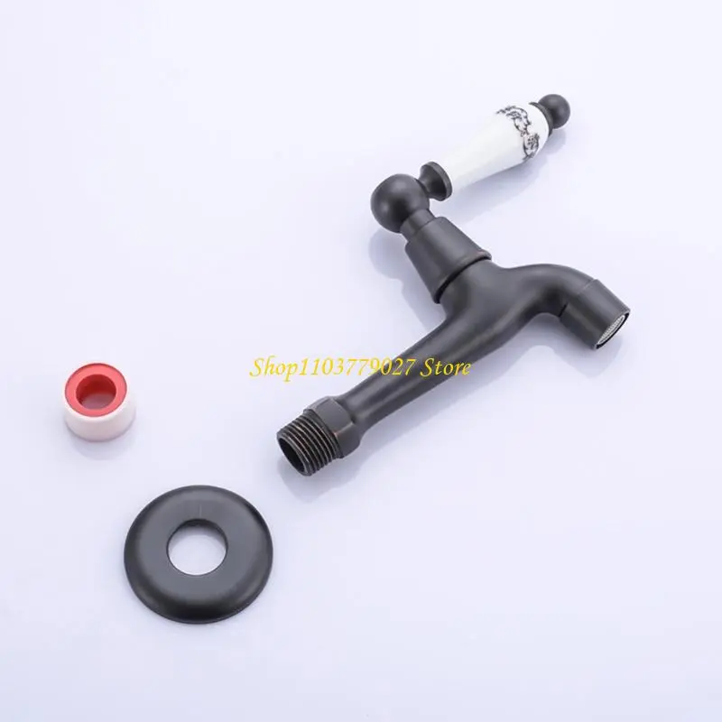 C4DF Bathroom Basin Faucet Brass Single Cold Water Mop Faucet Bathroom Accessories