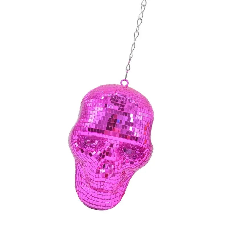 Y1UB Halloween Skull Discos Balls Hanging Ornament Dance Parties Special Event Decors