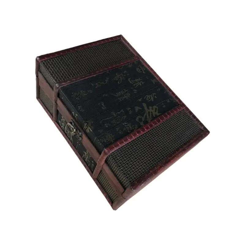 C4DF Antique Storage Box Storage Organizers for Bookshelf or Desk Decoration