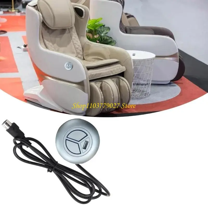 C4DF 5 Pin Recliner Power Switches Replacement with Charging Port for Adjustable Sofa