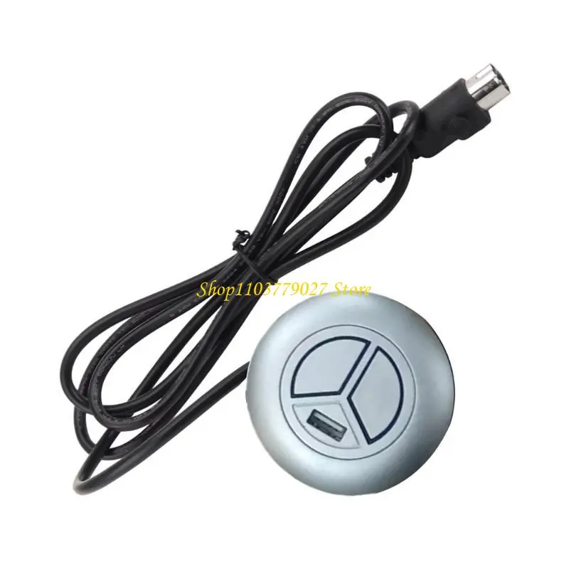C4DF 5 Pin Recliner Power Switches Replacement with Charging Port for Adjustable Sofa