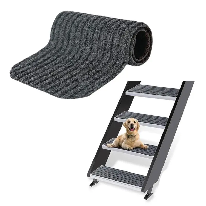 C4DF Slip Resistant Car Step Covers Set Waterproofie Caravans Stair Mats Polyester