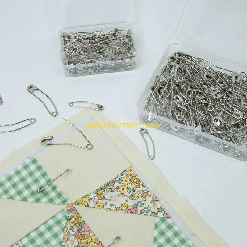 C4DF 200Pieces Curved Safety Pin 38MM or 51MM Quilting and Basting Pin Sewing Pin