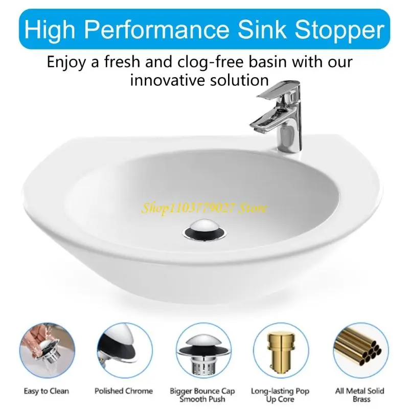 C4DF Without Clog Bathtubs Drain Stoppers Featuring Efficient Filters Basket Drain Collector Fit 1.06 1.65Inch Drain Openings