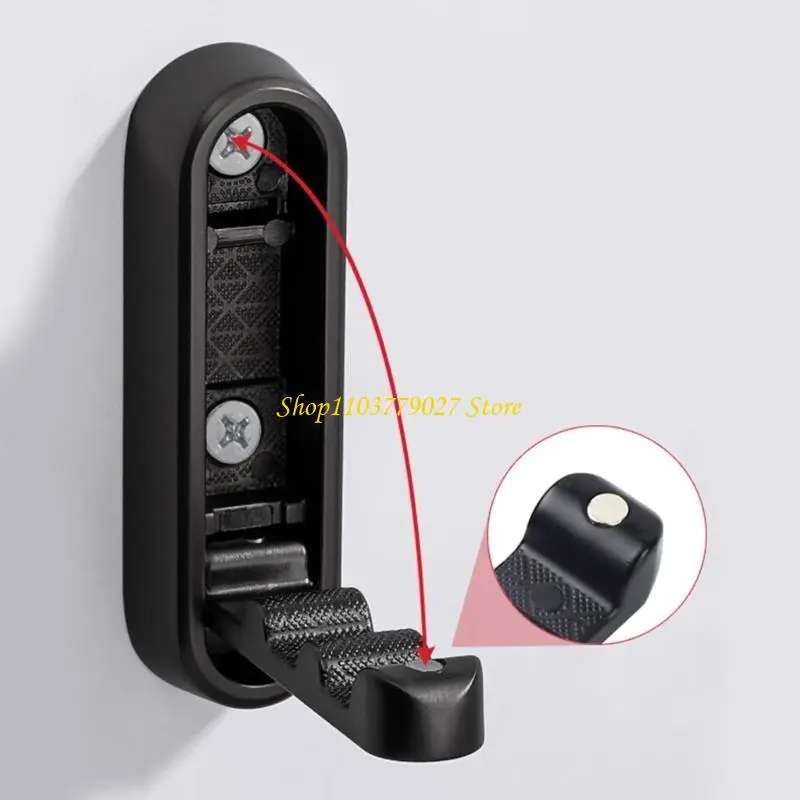 C4DF 2pcs Elegant Folding Wall Mount Hook for Coats Towels and Backpacks Shower Hooks