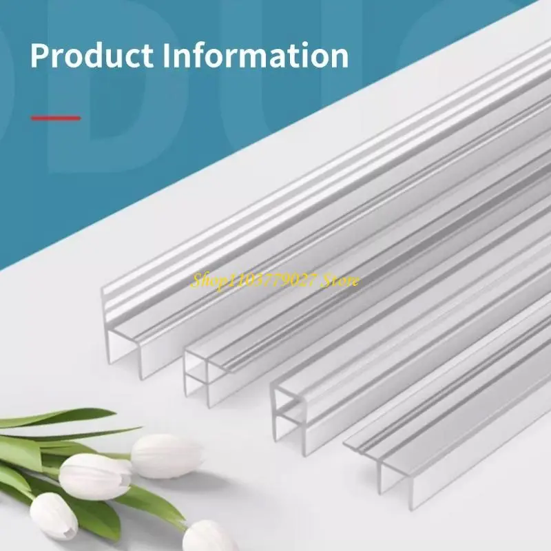 C4DF Bathroom Water Blocking Sealing Strips Shower Bottom Door Side Seal Strips