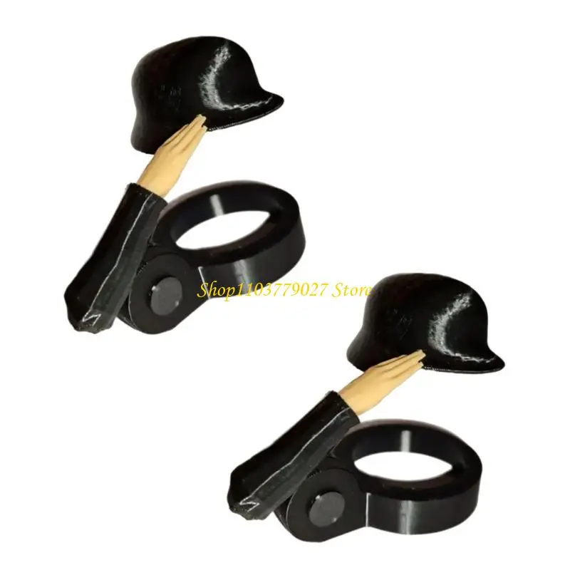 C4DF Soldier Salutes Beer Bottle Toppers User friendly Bottle Cover for Home Gatherings and Outdoor Picnics