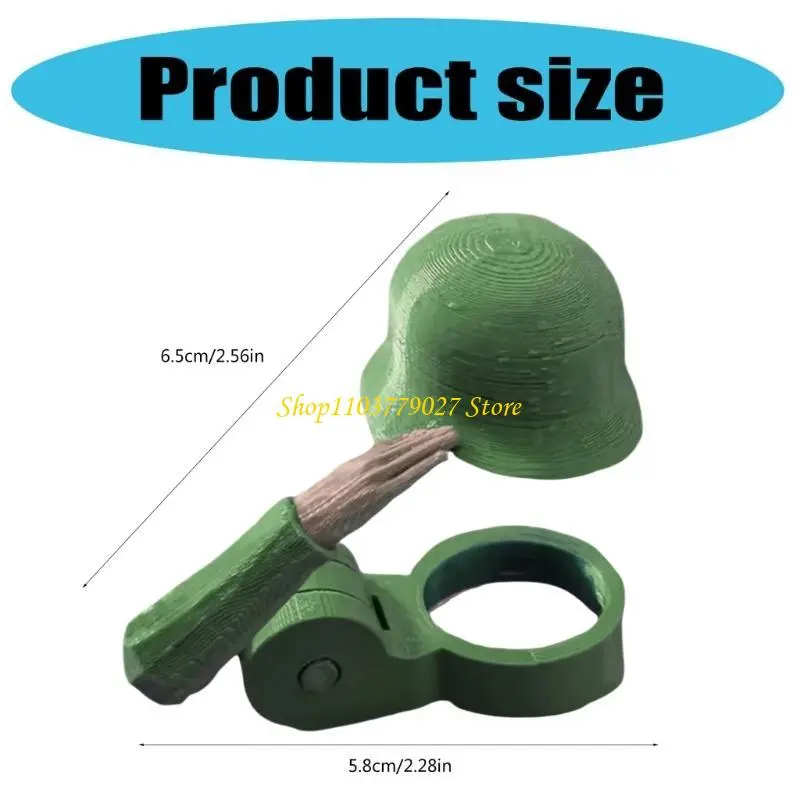 C4DF Soldier Salutes Beer Bottle Toppers User friendly Bottle Cover for Home Gatherings and Outdoor Picnics
