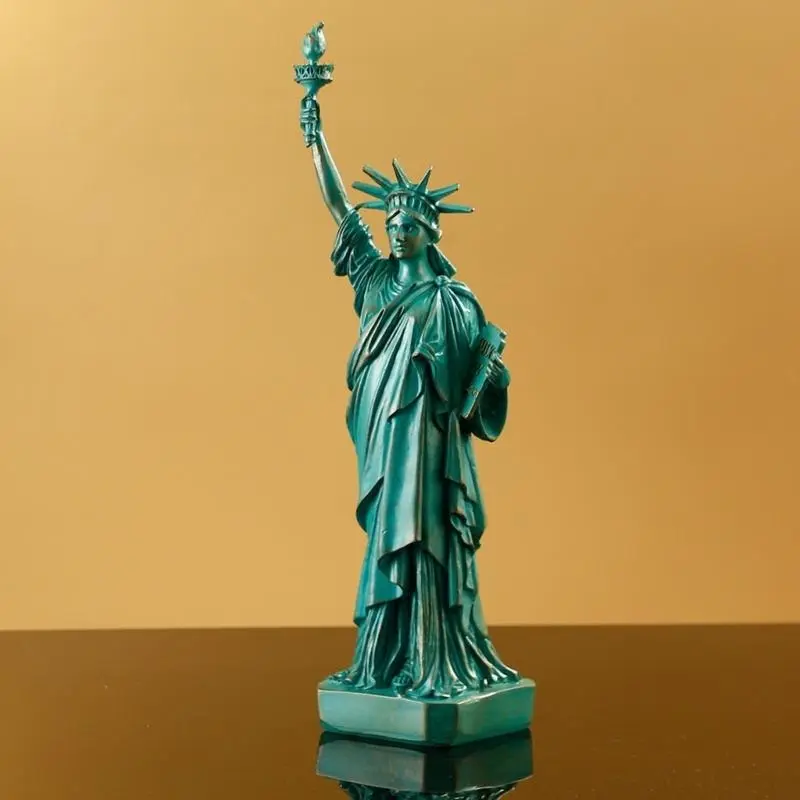 C4DF Unique 12inch Libertys Statue Ornament with Coppers Tint for Gift Giving Party