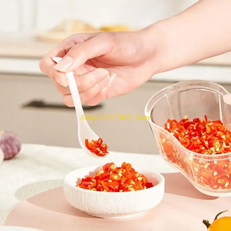 C4DF Portable Handheld Chopper for Garlic and Vegetable Preparation Kitchen Tool