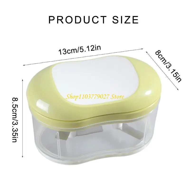 C4DF Portable Handheld Chopper for Garlic and Vegetable Preparation Kitchen Tool