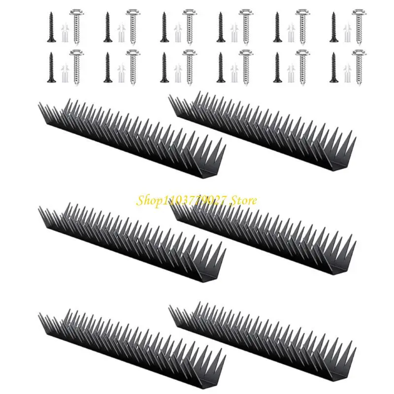 C4DF 6Pieces Security Wall Spikes Antibird Spikes For Deterring Intruders Effectively