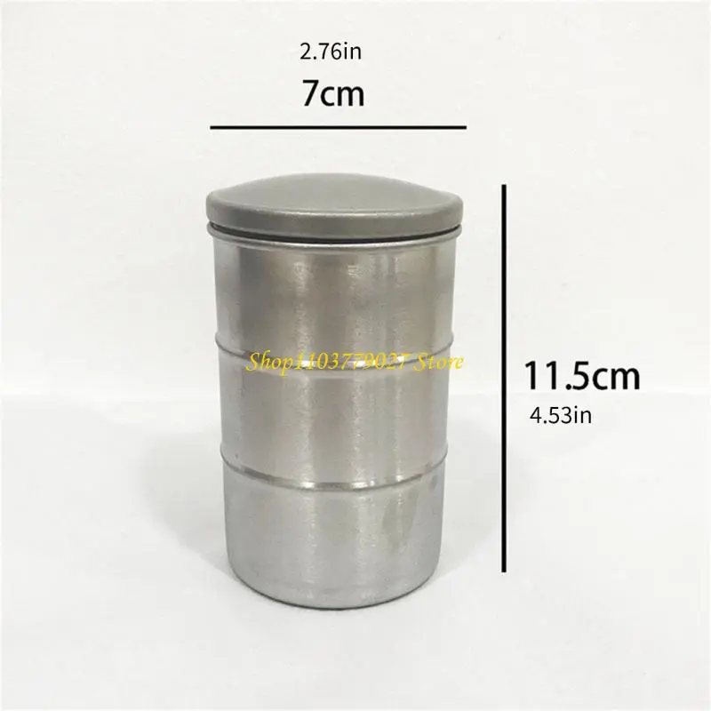 C4DF 304 Stainless Steel Coffee Bean Storage Canister Vacuum Seal Preservation Jar with Lid Kitchen Organization