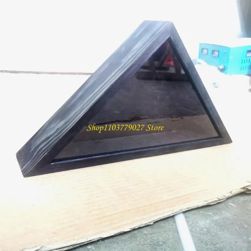 C4DF Flag Display Case with Transparent Glass Front Suitable for Preserving and Showcasing Flags Storage Box Organizers