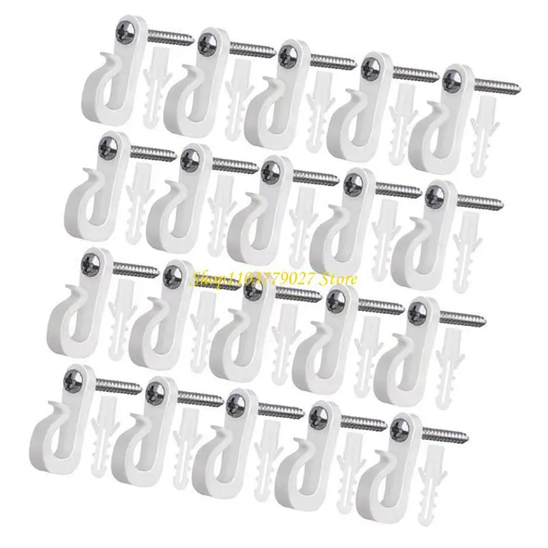 C4DF Sturdy Plastic Hook for Hanging Outdoor Light And Festival Decorations