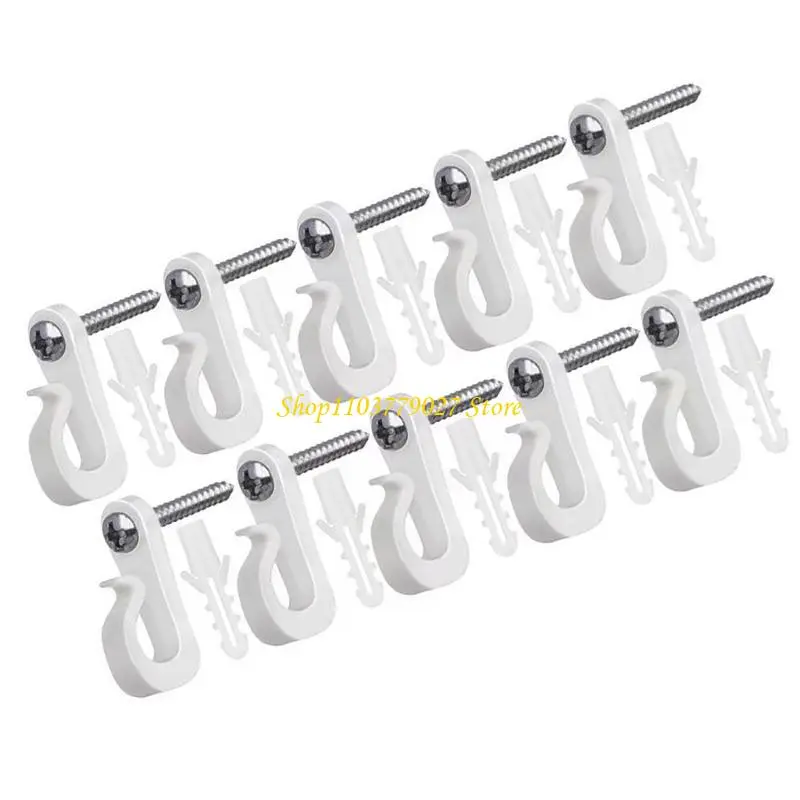 C4DF Sturdy Plastic Hook for Hanging Outdoor Light And Festival Decorations