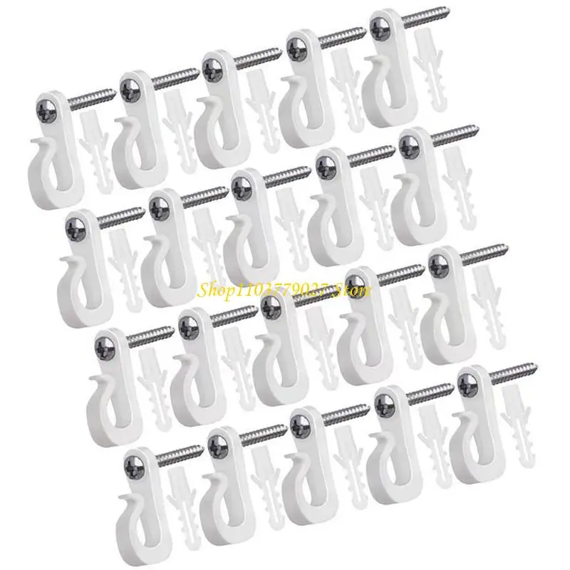 C4DF Sturdy Plastic Hook for Hanging Outdoor Light And Festival Decorations