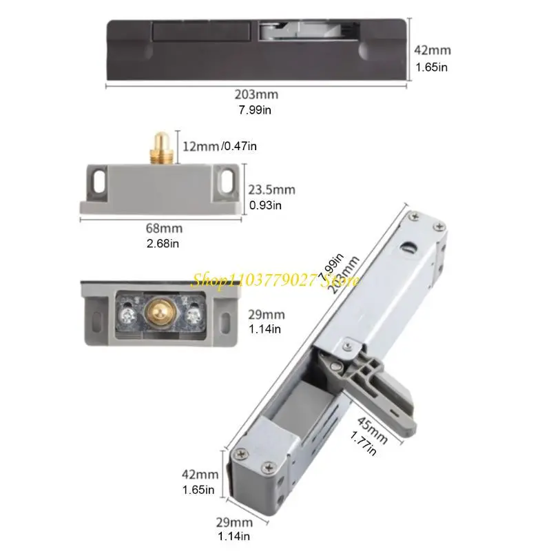 C4DF Multipurpose Pneumatics Door Closers with Customizable Closing Force Daily Use