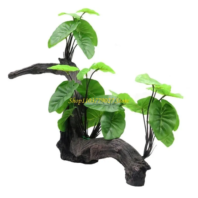 C4DF Fish Tanks Decorative Aquariums Landscaping Trees Resins Aquariums Decoration