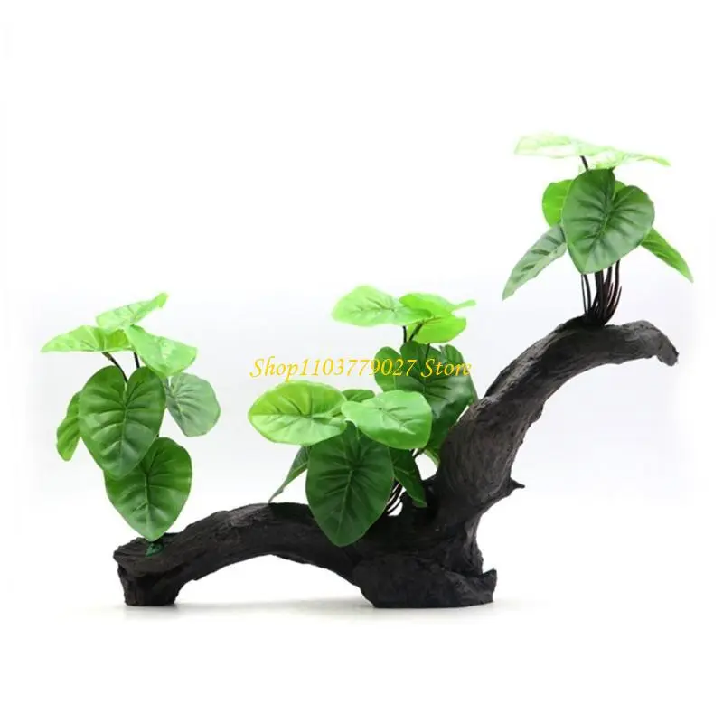 C4DF Fish Tanks Decorative Aquariums Landscaping Trees Resins Aquariums Decoration