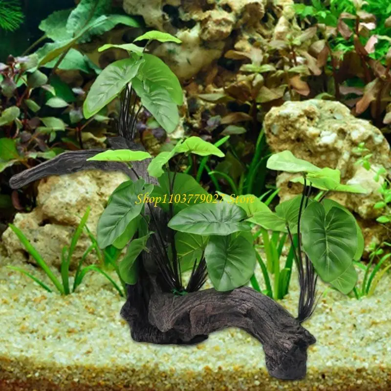 C4DF Fish Tanks Decorative Aquariums Landscaping Trees Resins Aquariums Decoration
