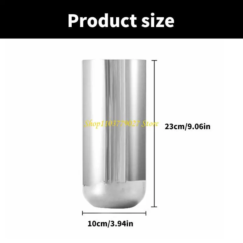 C4DF Simple Flower Holder 304 Stainless Steel Plant Holder Smooth and Rust Resistant and Bright for Home or Professional Use