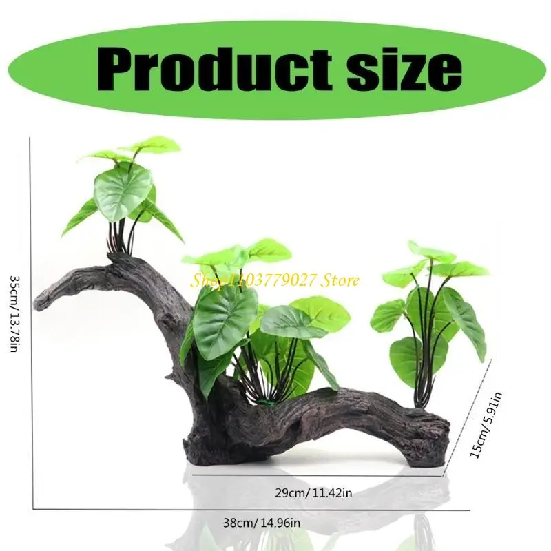 C4DF Fish Tanks Decorative Aquariums Landscaping Trees Resins Aquariums Decoration